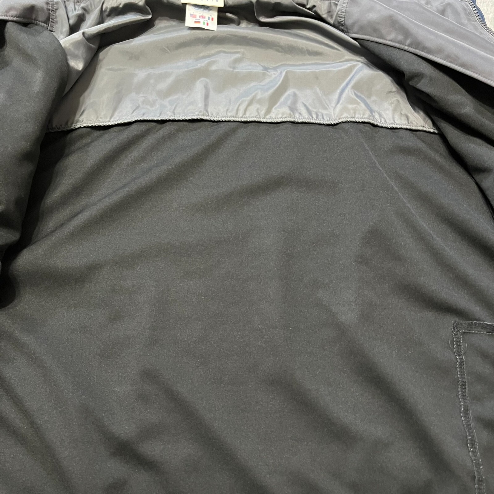 Vintage Reebok Classic Jacket Mens Large Gray Hooded Logo Full Zip Outdoor 90s