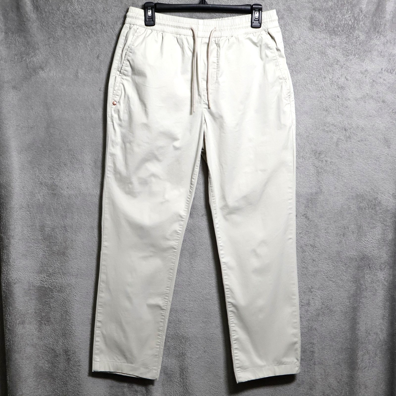 Mugsy Stones Pants Mens 30×27 Medium Beige Stretch Chino Preppy Casual Elastic
