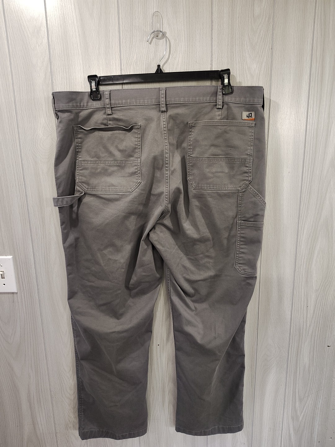 Men’s 40 Grit By Duluth Trading Size 42×30 Pants Gray Work Chore Casual