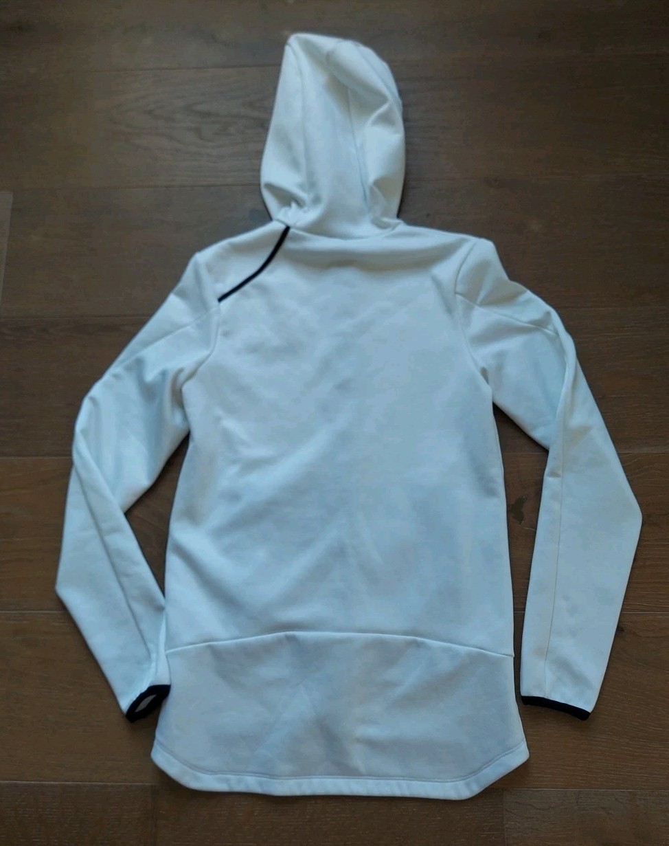 Paskho Women’s White Lucidity Temperature Regulating Travel Hoodie Size S