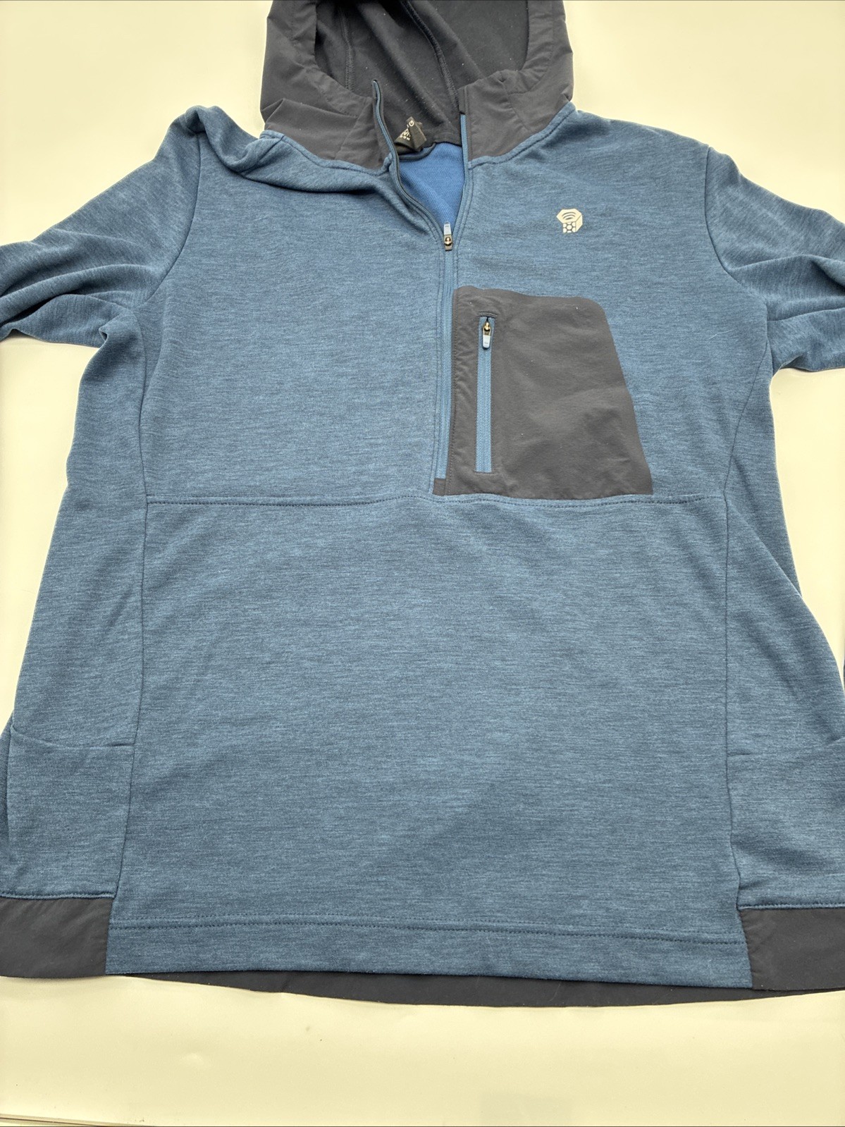 Mountain Hardwear 1/2” Zip Pullover Hoodie Jacket Blue Men’s Size Large
