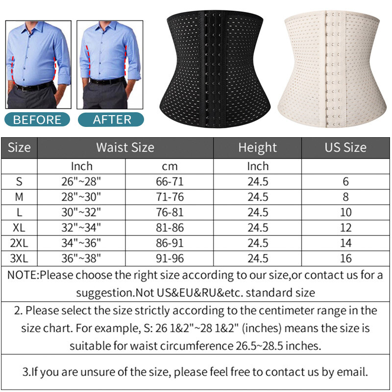 Men Belly Flatten Fat Burner Tummy Control Girdle Slimming Body Shaper Corset