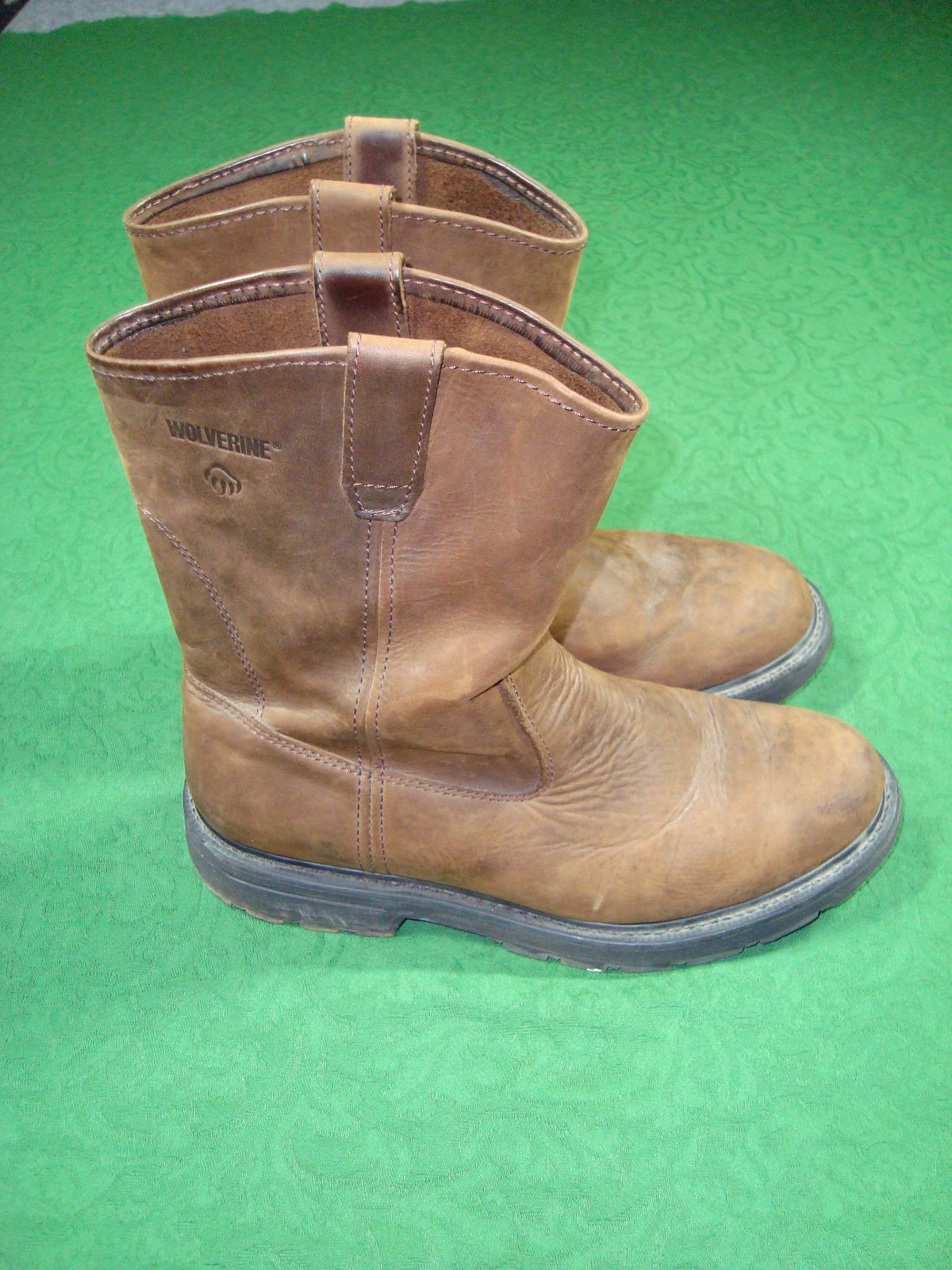 Wolverine Wellington Work Boots Mens Size 13 M Brown Leather Pull On W04727
