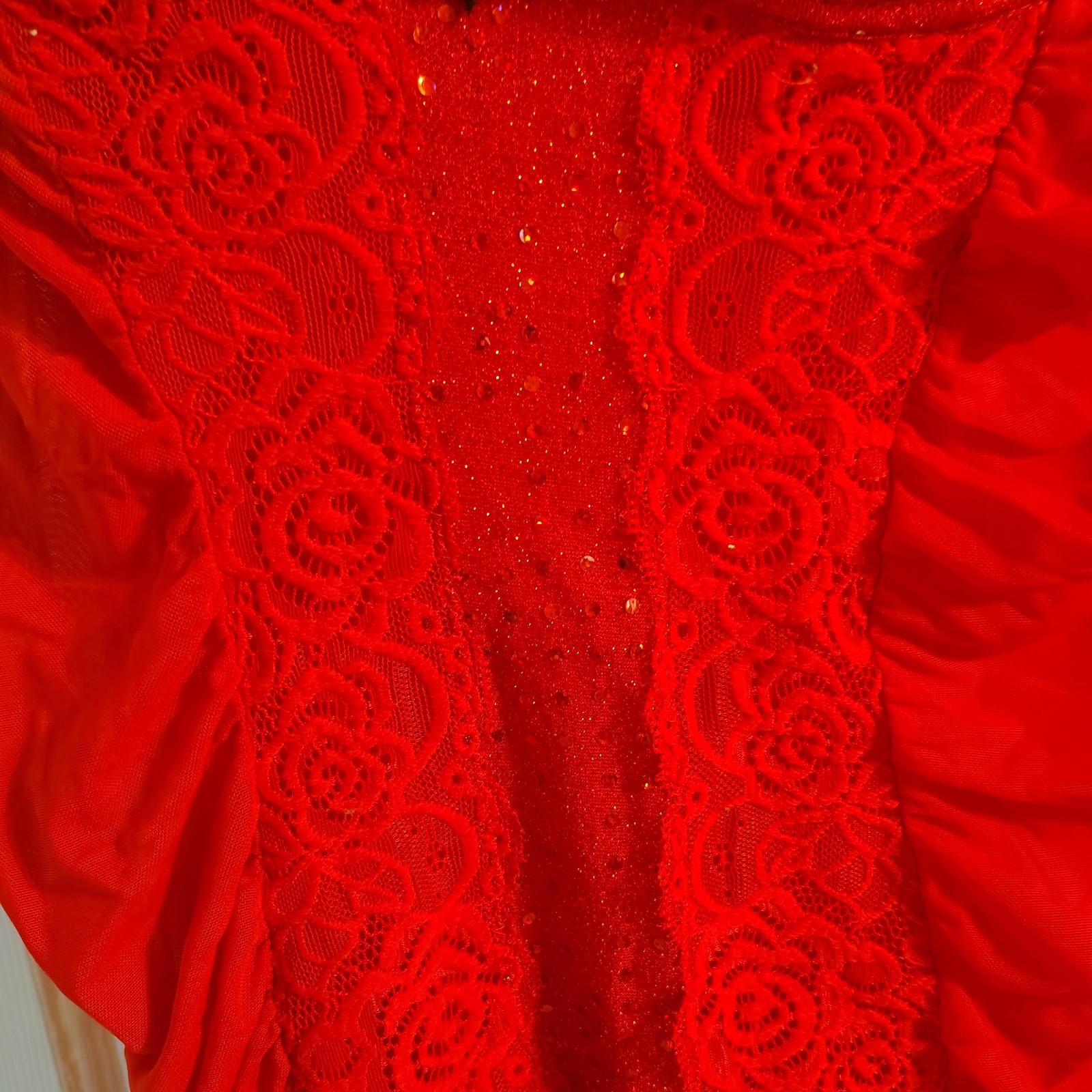 passion forever brand red sequin night chemise