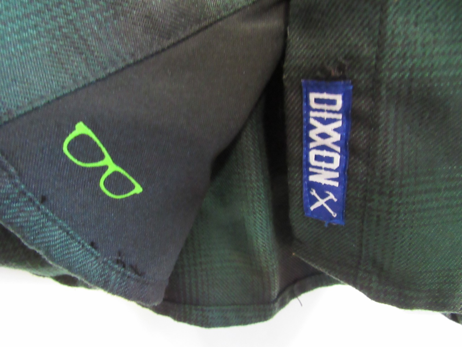 Dixxon Absinthe Green Plaid Flannel Long Sleeve Snap Down Shirt Size 2X EUC