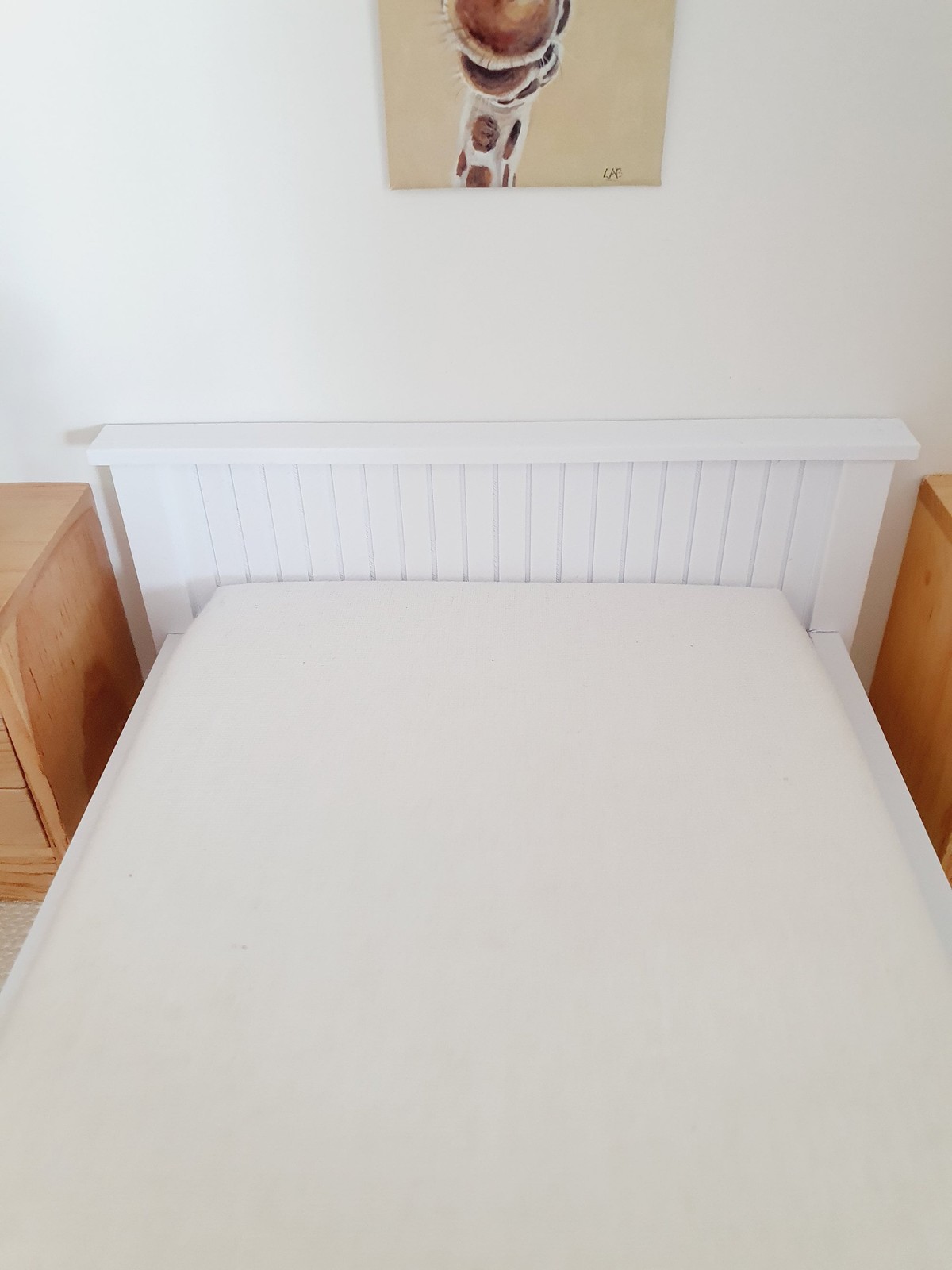 Dolls House Double Bed, Choice of Colours, 1:12th Scale, Miniature Bed with