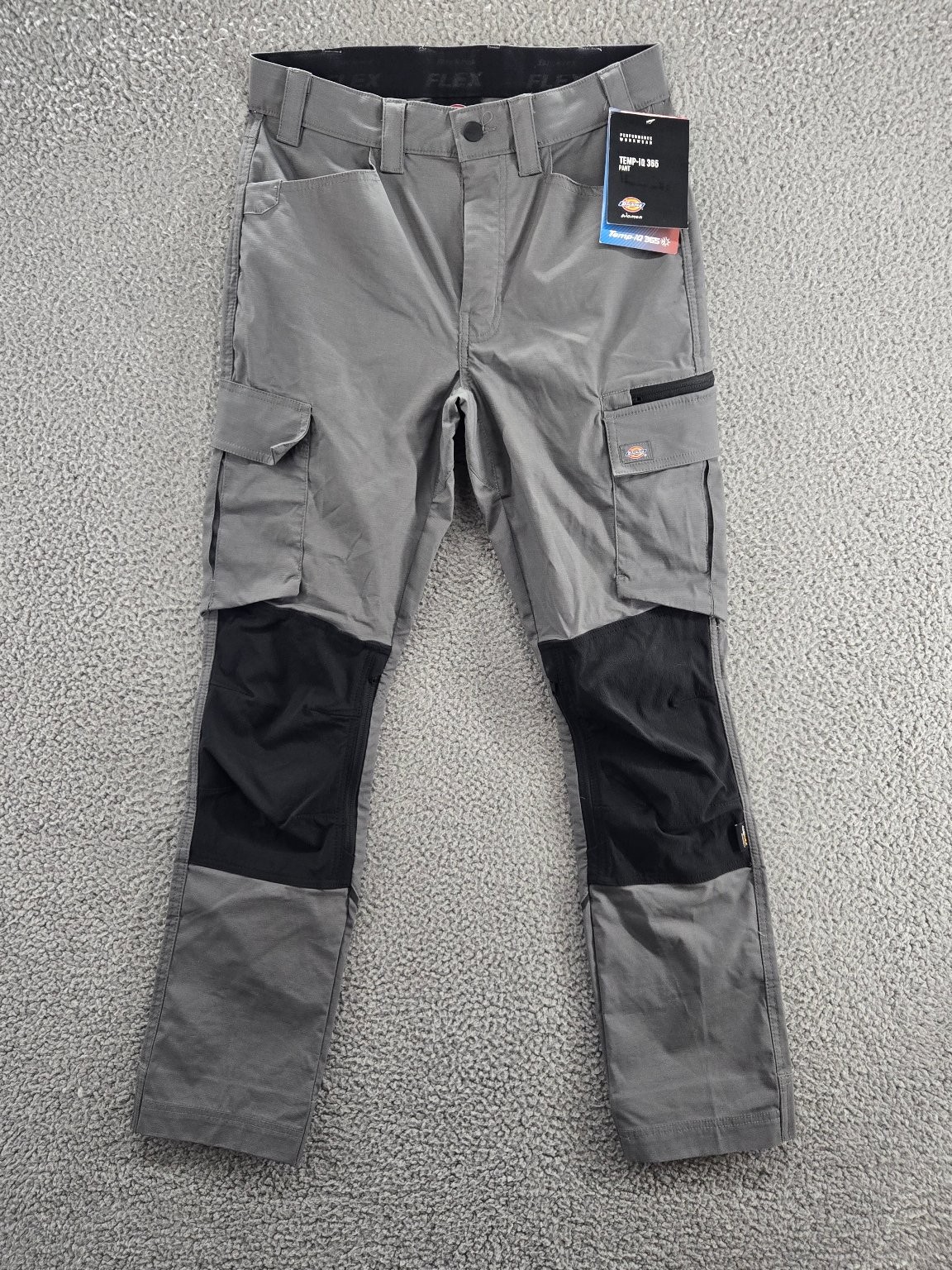 Dickies Pants Womens 4 Reg Temp-iQ 365 Performance Work Gray Flex Cargo