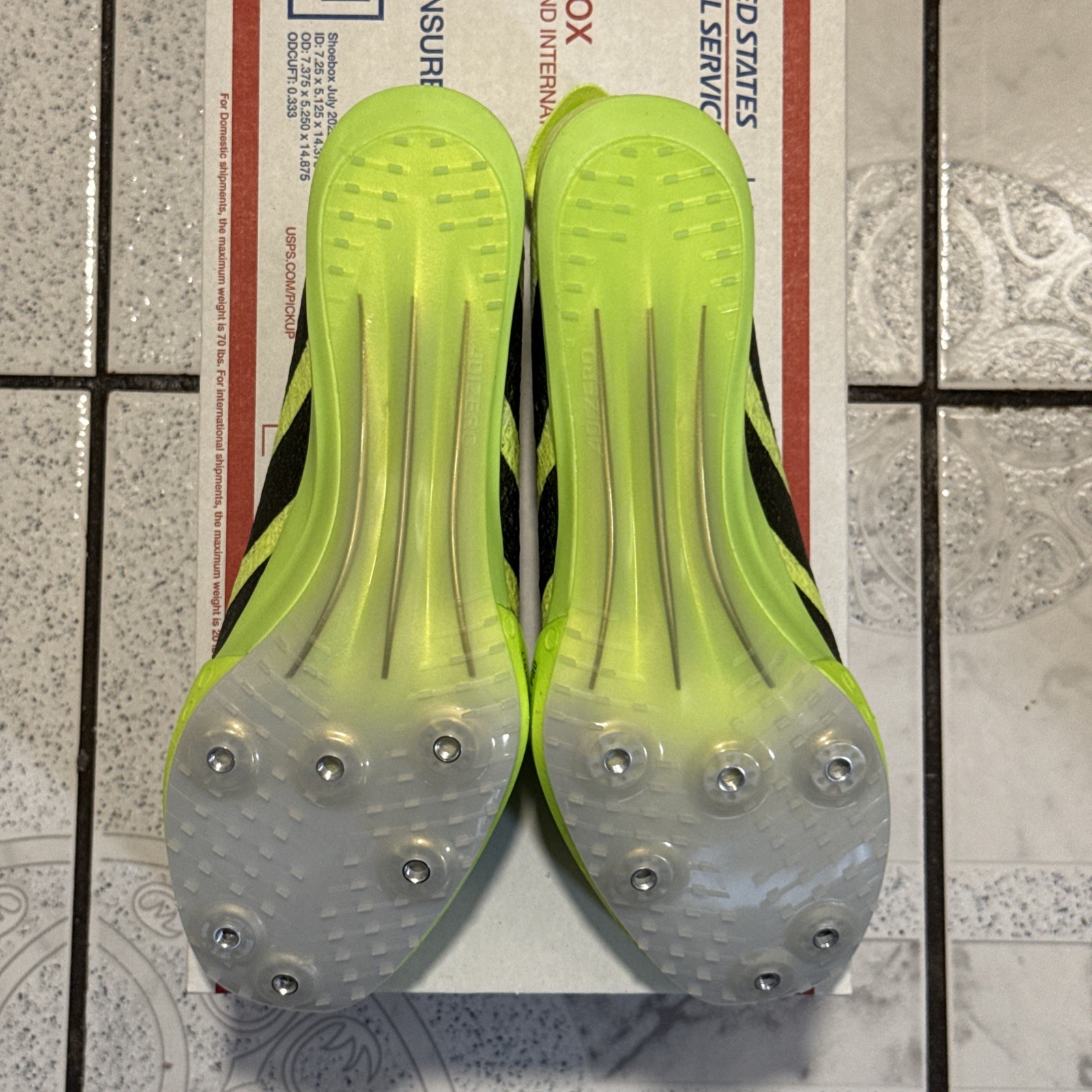 New Adidas Adizero Prime SP 3 Track Spikes Neon Men’s Size 6.5 / W 7.5 IH5800