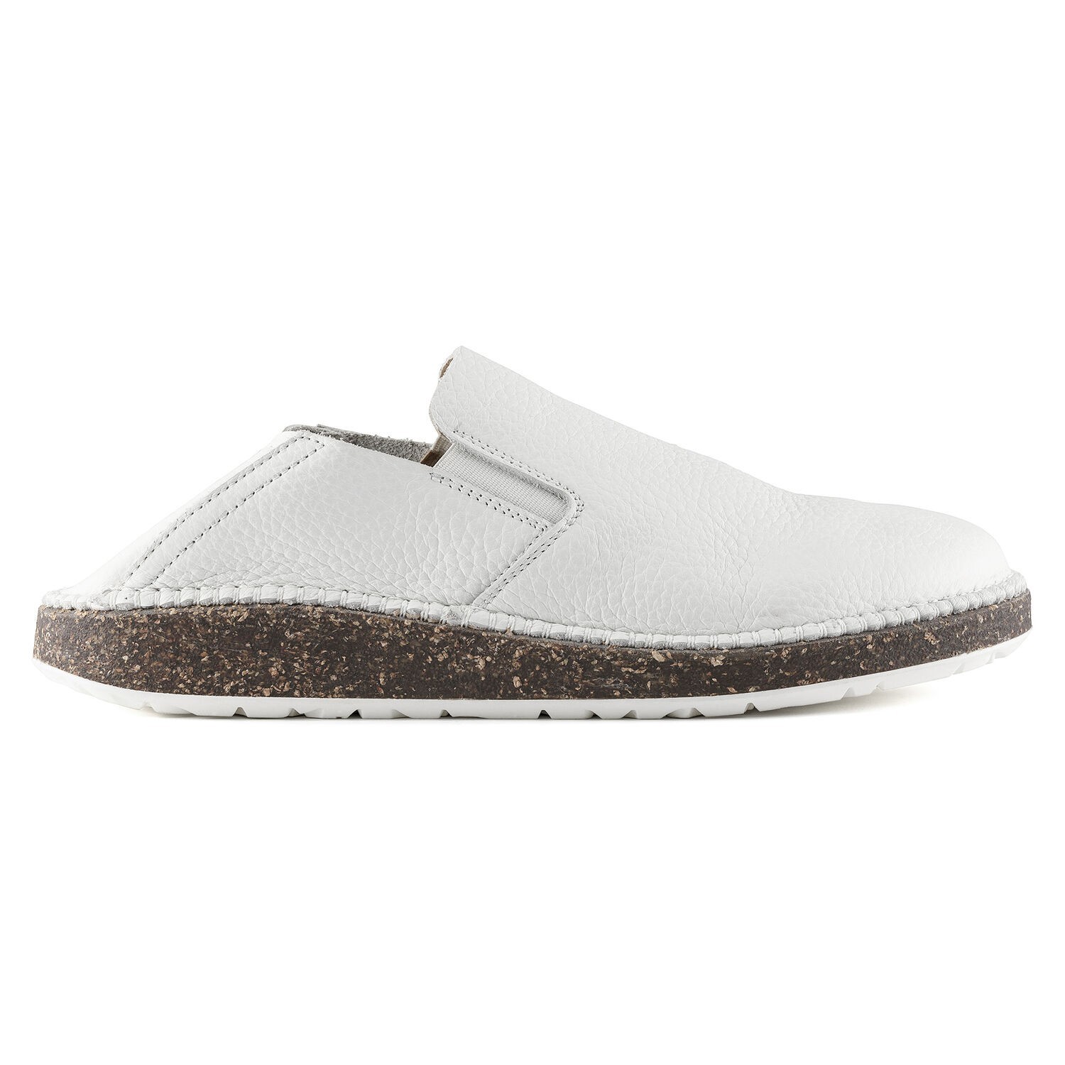 Birkenstock Callan Slip On Convertible Leather Shoes Womens 7-7.5 Eu 38 White