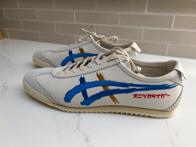 Onitsuka Tiger Mexico 66 Deluxe White Directoire Blue Men’s Size 11.5