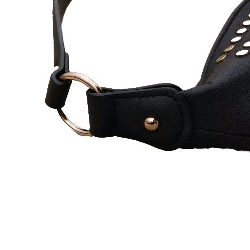 Hobo Purse Shoulder bag Charcoal Gray Studded Accents Fashion Vegan Mellow World