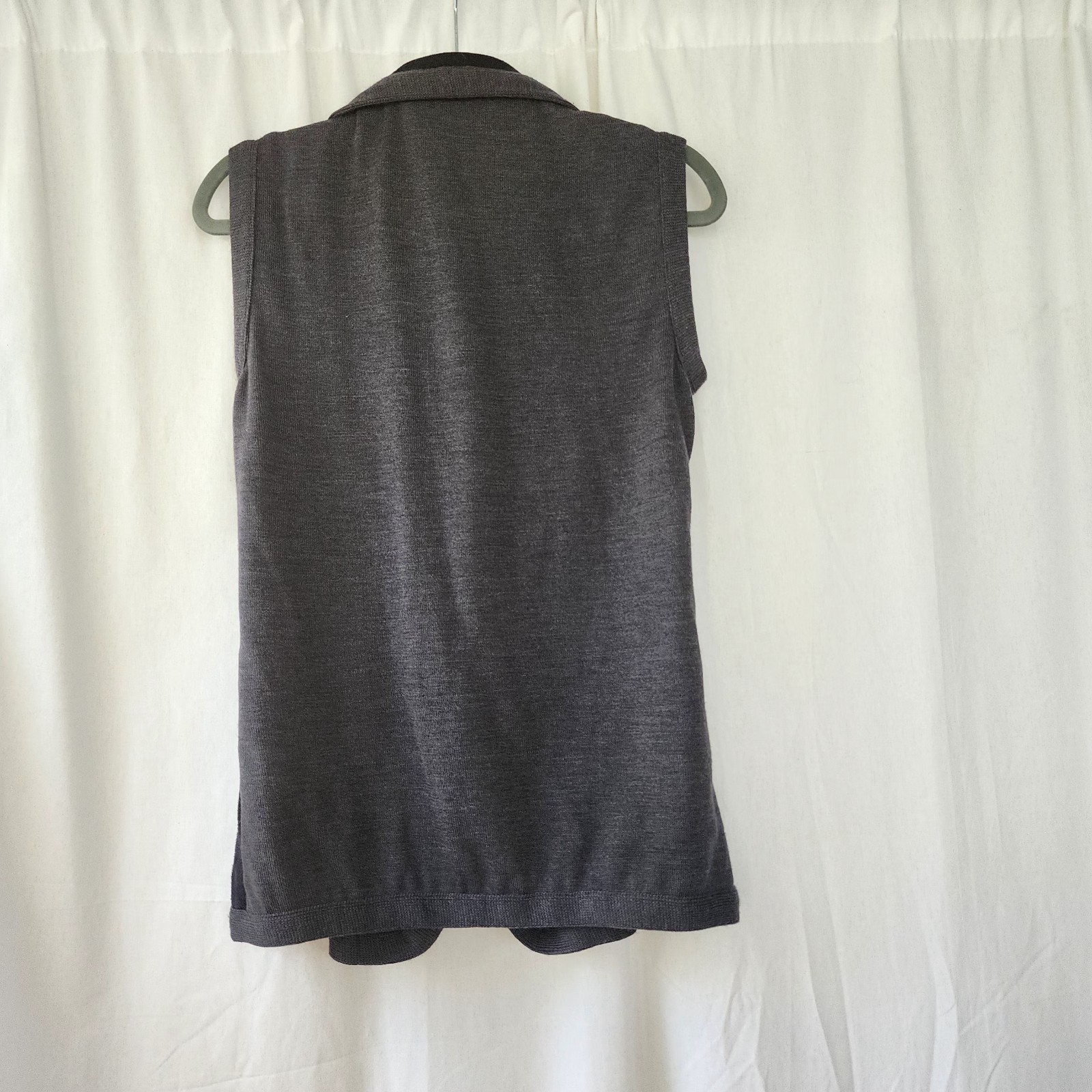 Rani Arabella Vest Cashmere Wool Leather Women’s Sz M Art To Wear City Designer