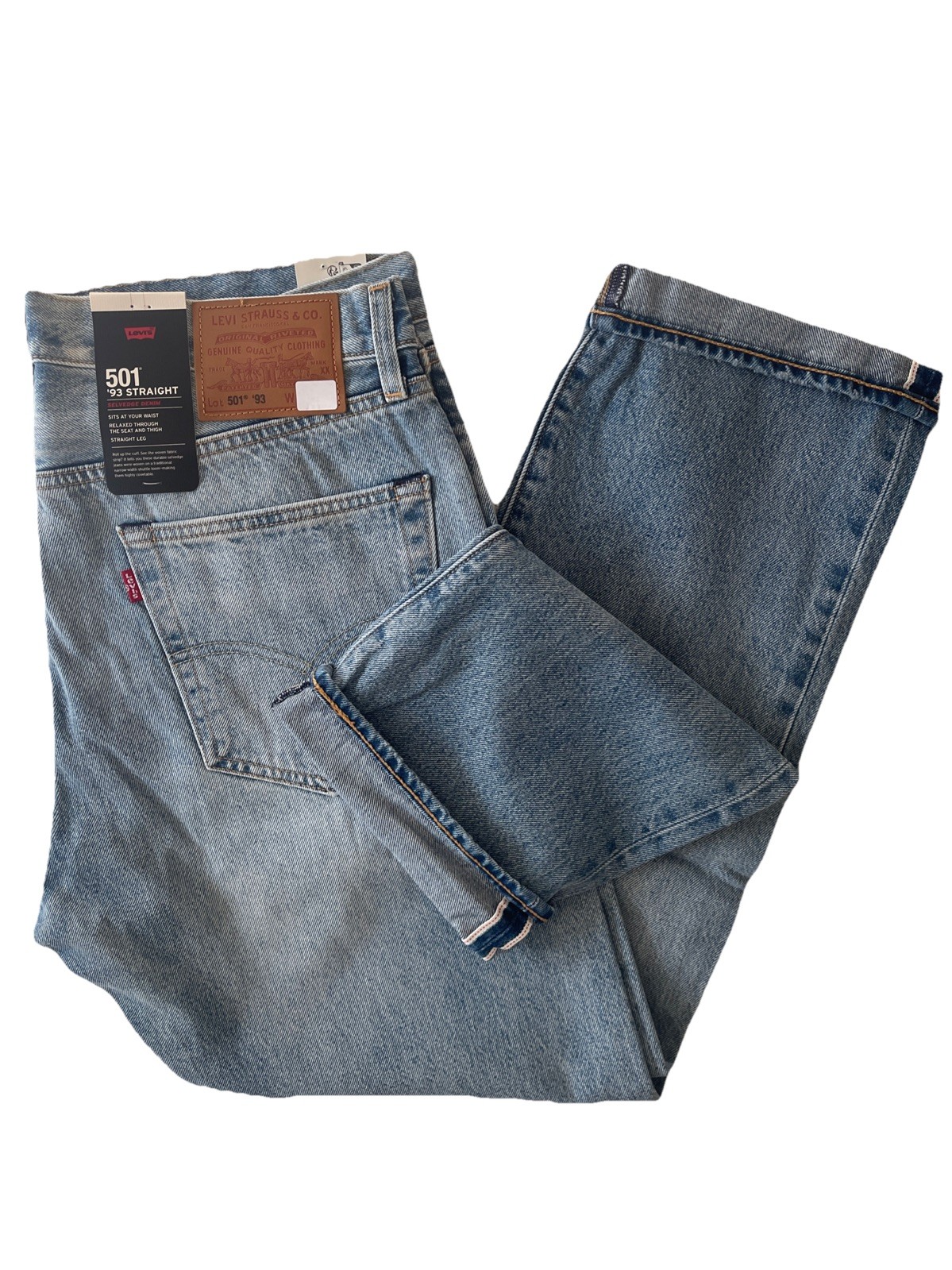 Levi Jeans Premium 501 93 Straight Fit Selvedge, Choose Sizes