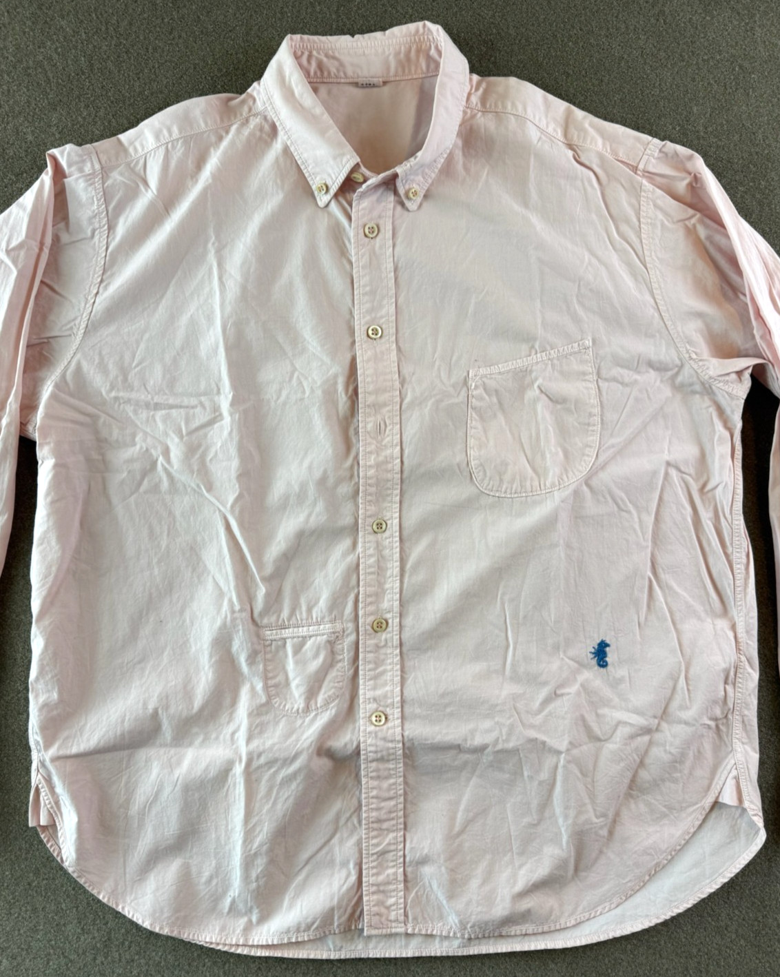 45rpm 45R Pink Cotton Button Down Shirt Made in Japan Men’s Size 4 (US M/L) NWT