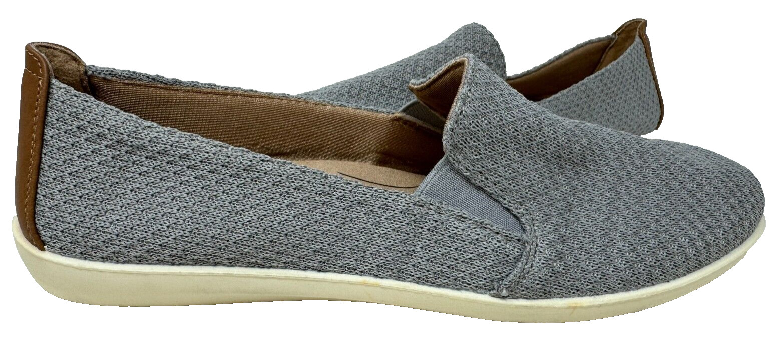 Lifestride Women’s Next Level Slip On Walking Shoes Gray/White Size:8 72X