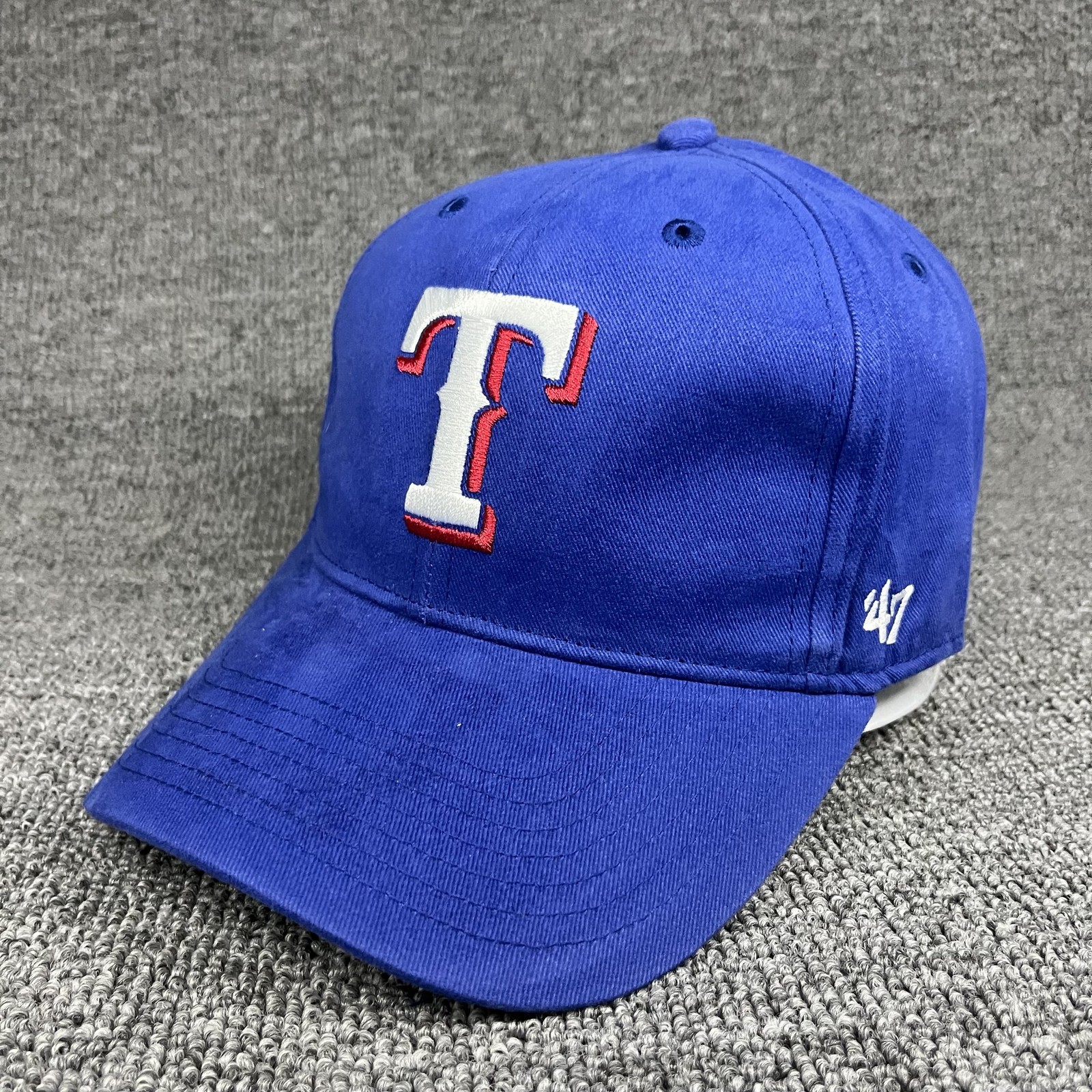 ’47 Brand Texas Rangers Baseball Cap Strapback Royal Blue One Size