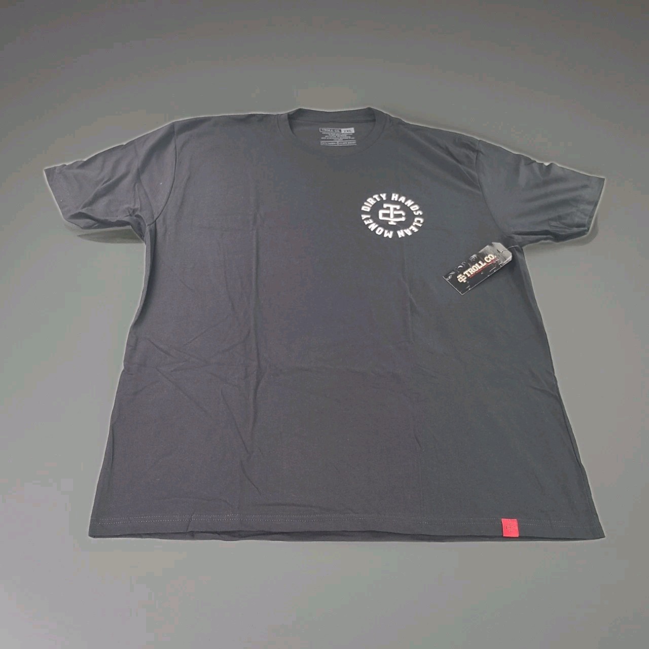 TROLL CO. Dirty Hands Clean Money Twisted Wrenches Men’s Black S/S Size 2XL