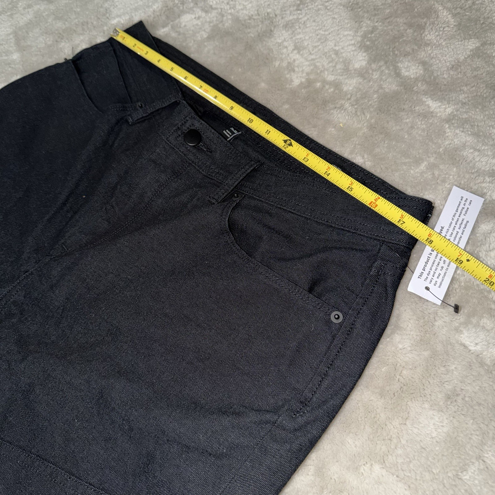 NWT Proof Huckberry Rover Double-Knee Work Pant Athletic Tapered Fit 34×32 Black