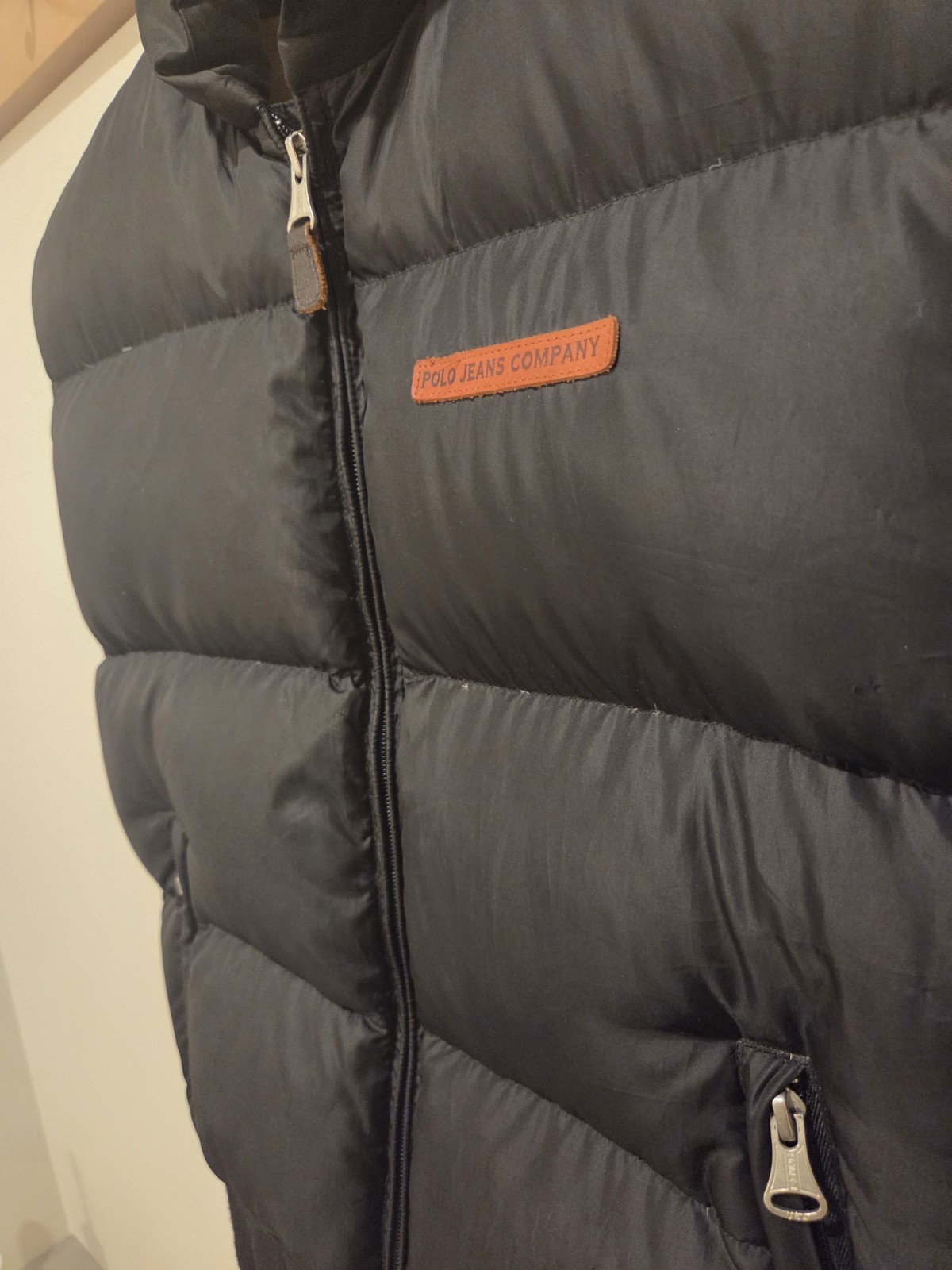 Polo Jeans Co Ralph Lauren Down Puffer Vest Black Men’s Small 60% Down