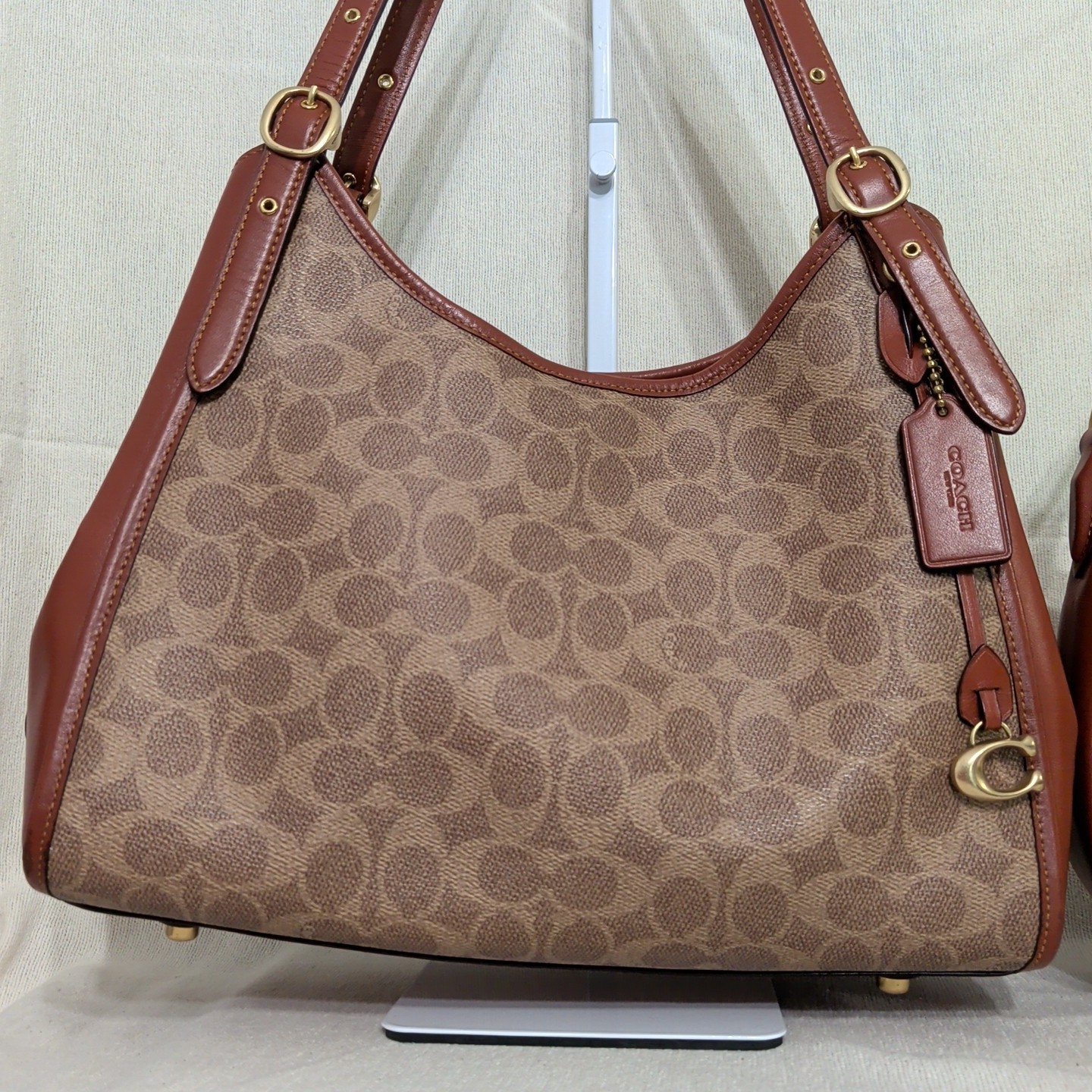 Coach 3-Piece Set: C4825 Lori & Sutton & Wallet in Leather-Tan Rust Collection