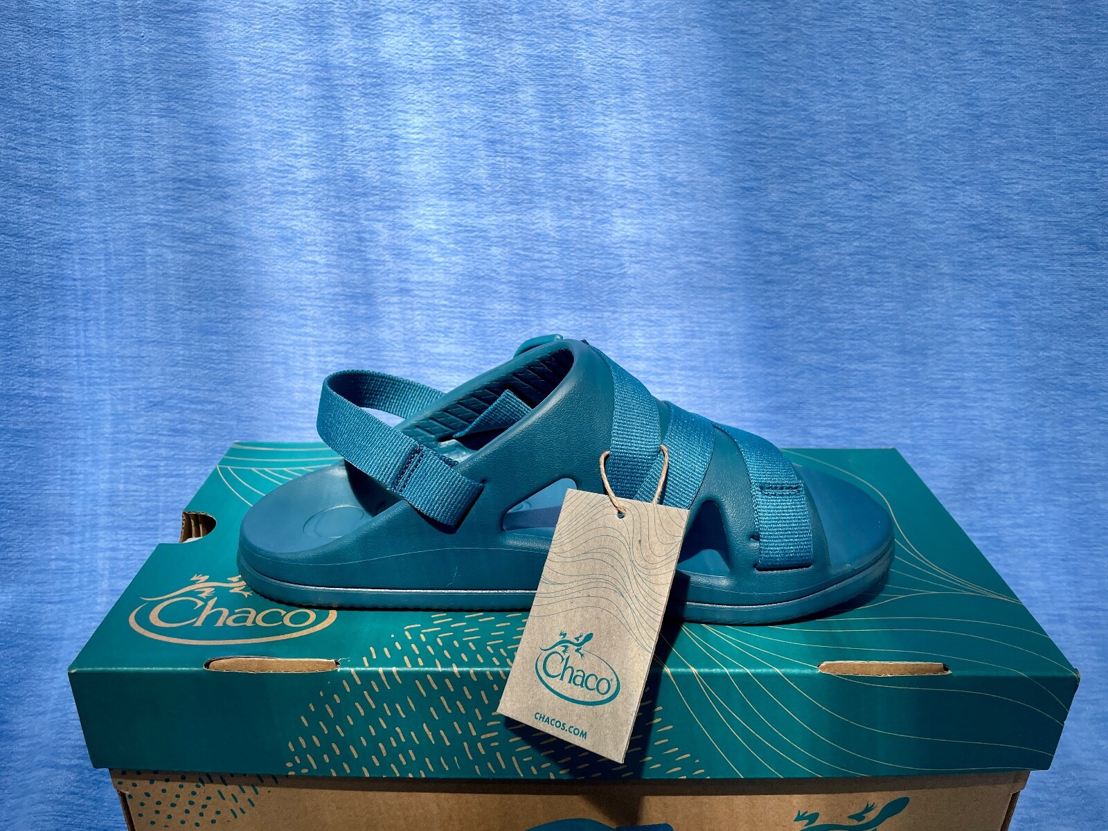 Chaco Chillos Sport Sandals OCEAN BLUE TEAL BLUE WOMENS 8.0 ~ SHIPS WITHOUT BOX