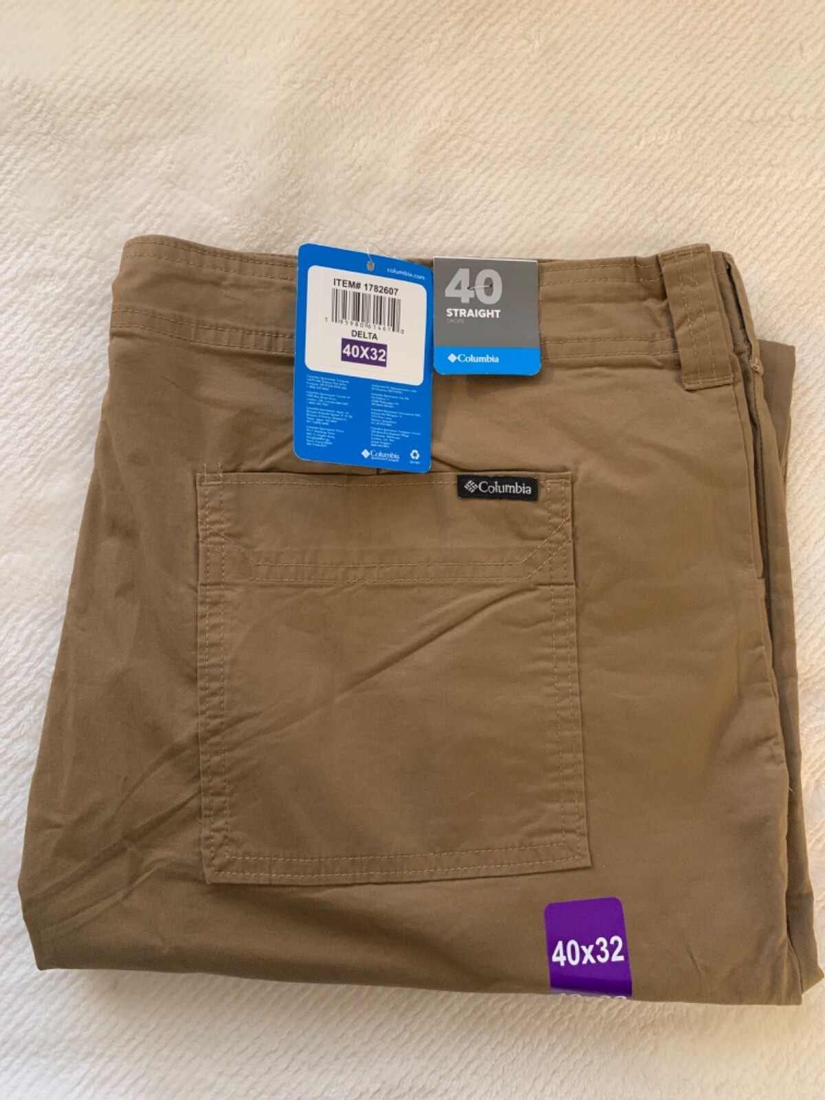 Columbia Men’s Straight Droite Pant Utility Side Pocket Choose Size & Color