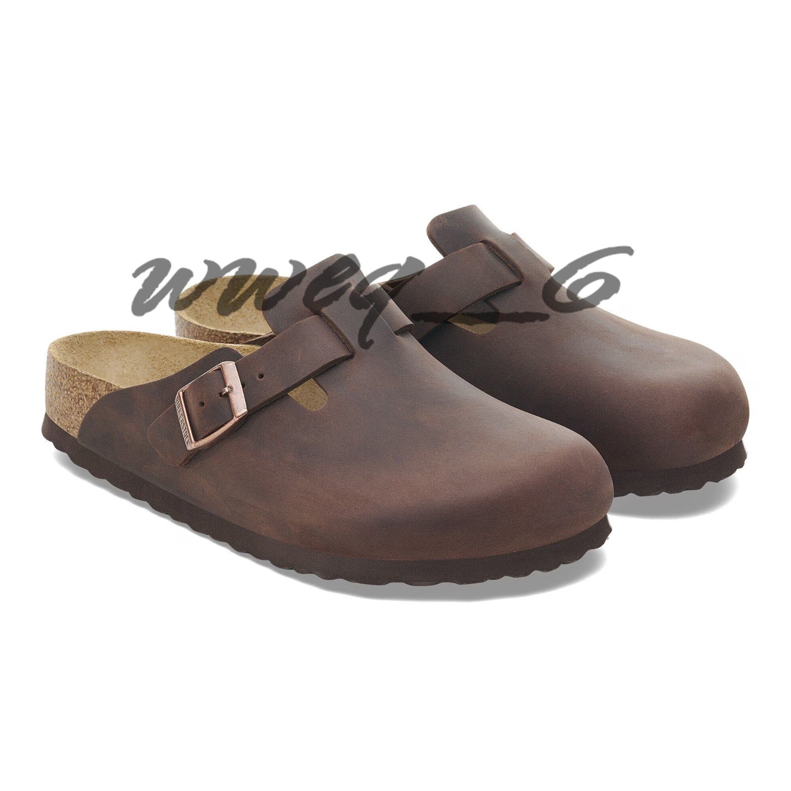 Birkenstock Boston Habana Soft Footbed Oiled Leather Unisex Shoes Size EU37-45