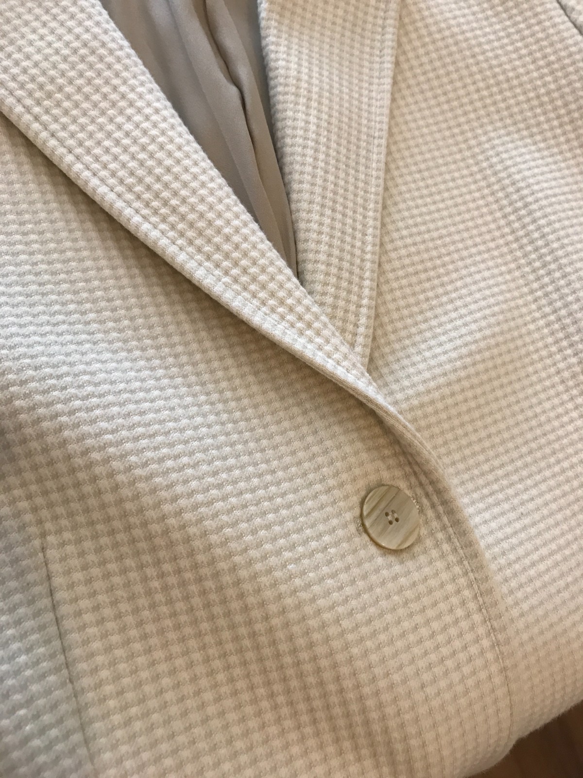 £440 THEORY Cream Textured Tailored Blazer Jacket UK 10 Business Office