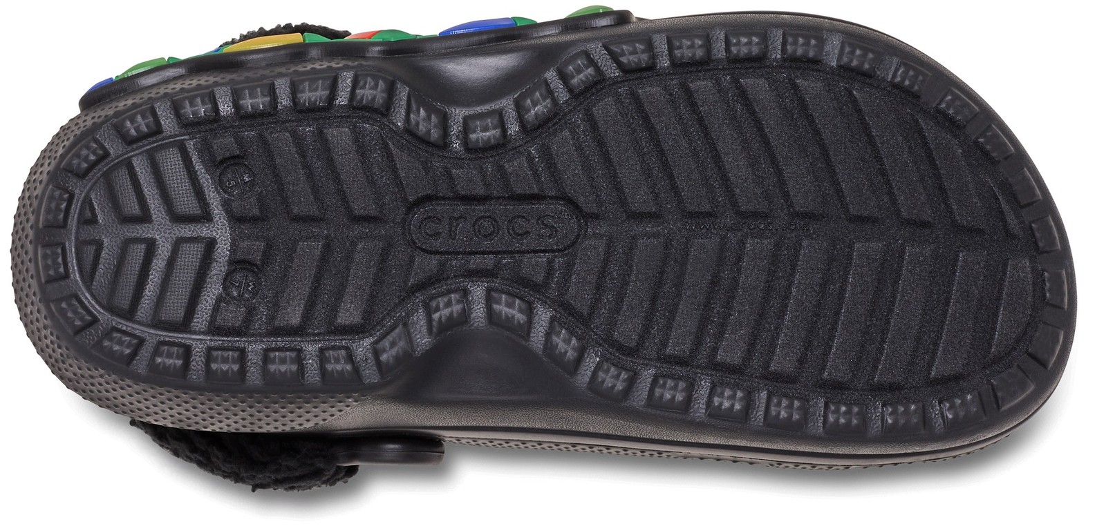 Crocs Classic Lined Holiday Lights Clogs, Black Multi, Unisex, Pivoting Heel