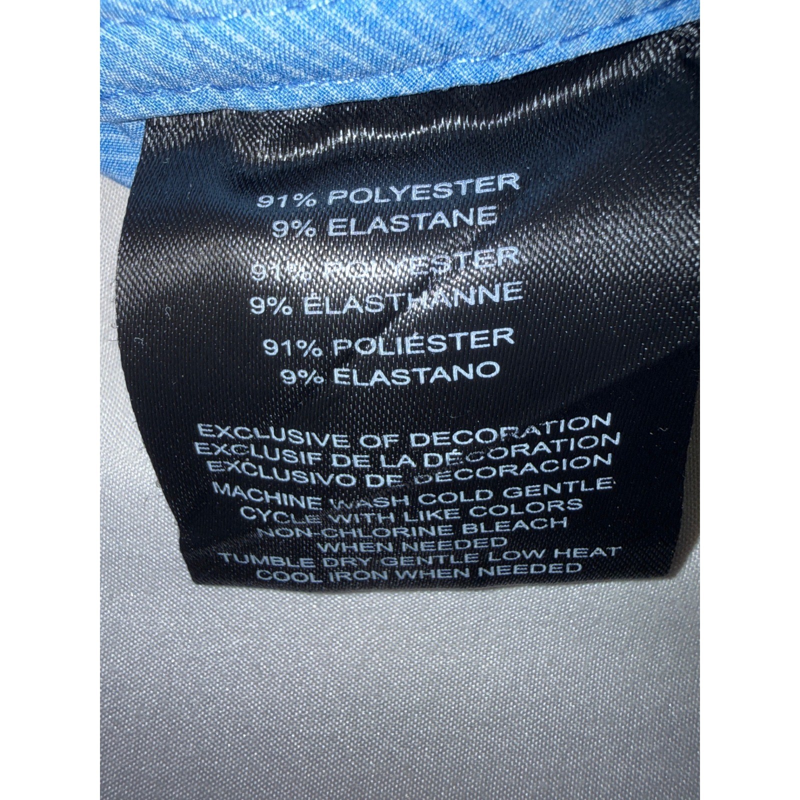 Hang Ten Mens Size 40 Blue Hybrid Board/Golf Shorts Stretch Quick Dry Pinstripe