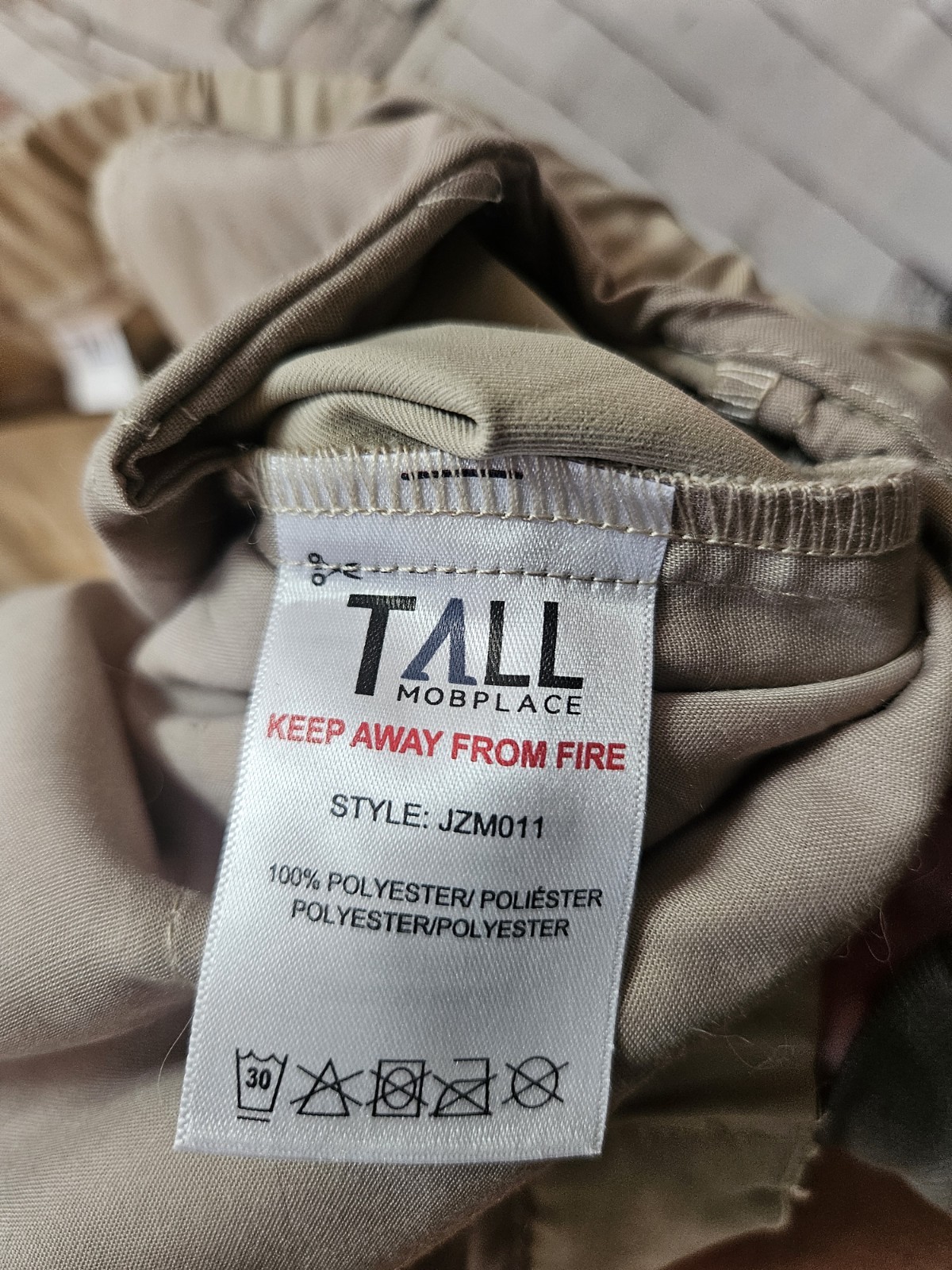 The Tall Mob Place Performance Golf Pant Men’s 36×36 Khaki Stretch Travel Casual