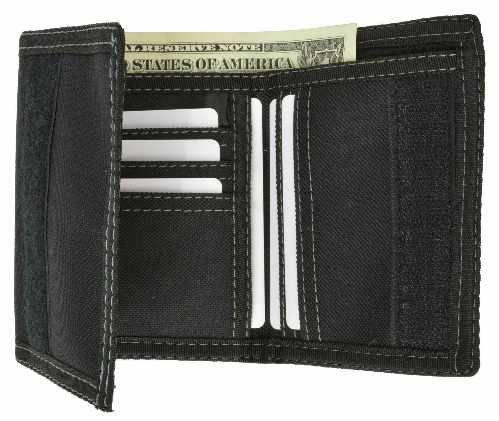 Men’s Tri-fold Wallet With Chain Motorcycle Trucker Biker Skull Wings Classic