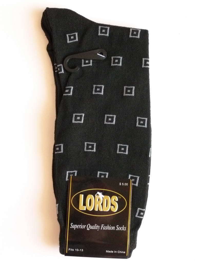 12 PAIRS NEW COTTON MEN LORDS GEOMETRIC DRESS SOCKS SIZE 10-13 MULTI COLOR