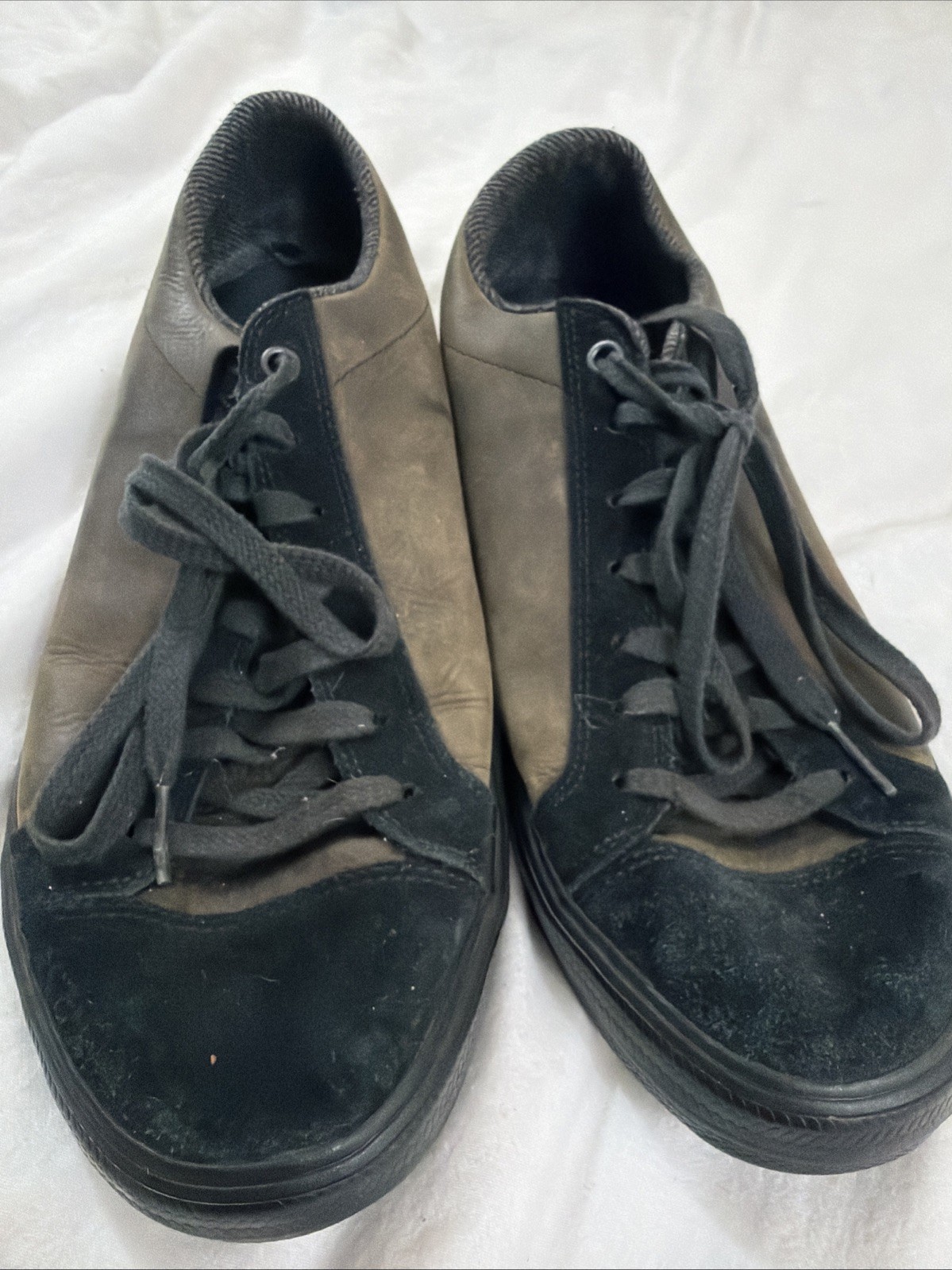 Teva Roller Leather Skate Sneakers Mens Size 10 EUR 43 Suede Black Brown