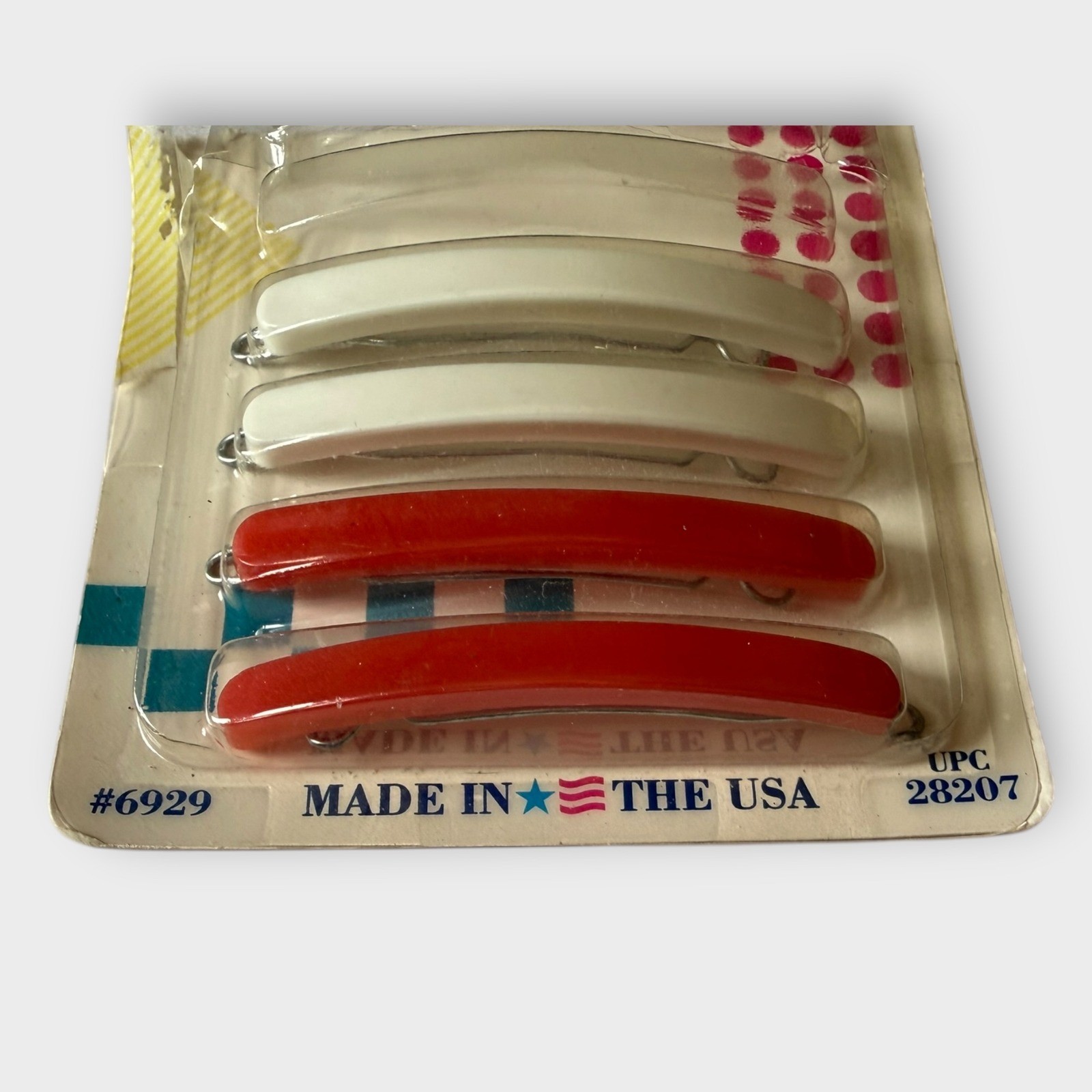 Vintage Goody Wire Clasp Hair Barrettes 1989 8 Pack New Colorful 1980s Kidcore