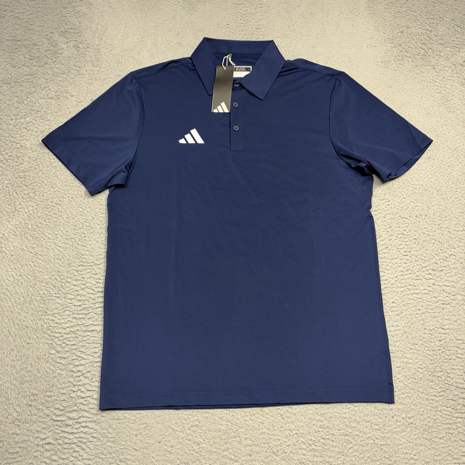 Adidas Ultimate 365 Polo Shirt Mens Medium Navy Blue Short Sleeve Golf JM5226