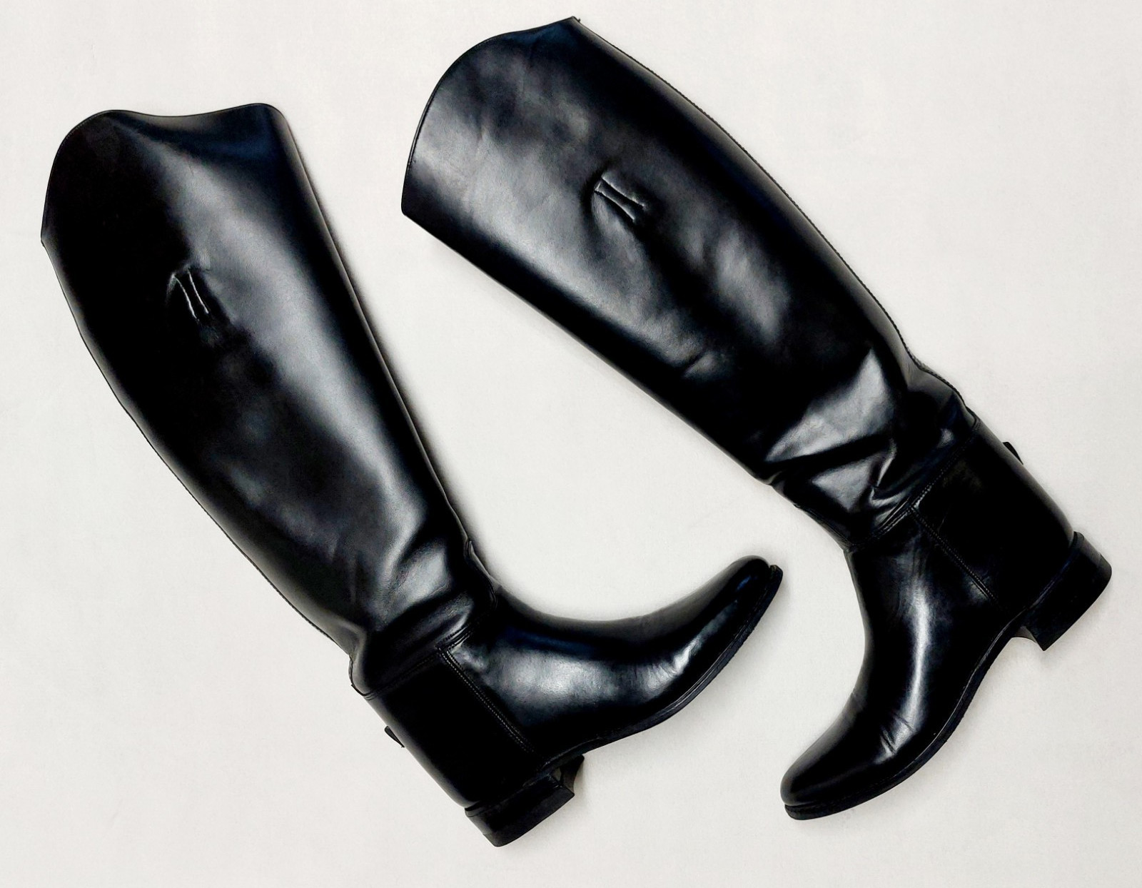 Women’s The Effingham Equestrian Riding Boots Style 100L Black Sz 8.5 Wide Calf