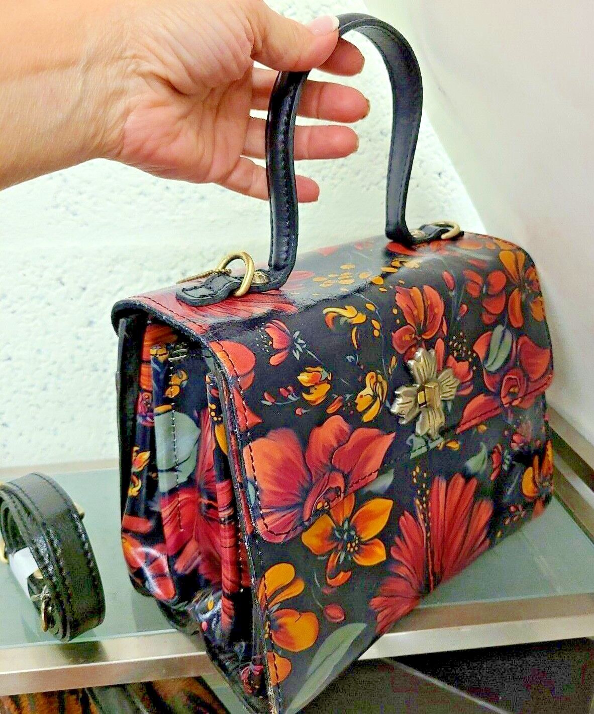 Patricia Nash Ellora Multi Compartment Satchel CHOOSE PRINT FROM MENU Leather