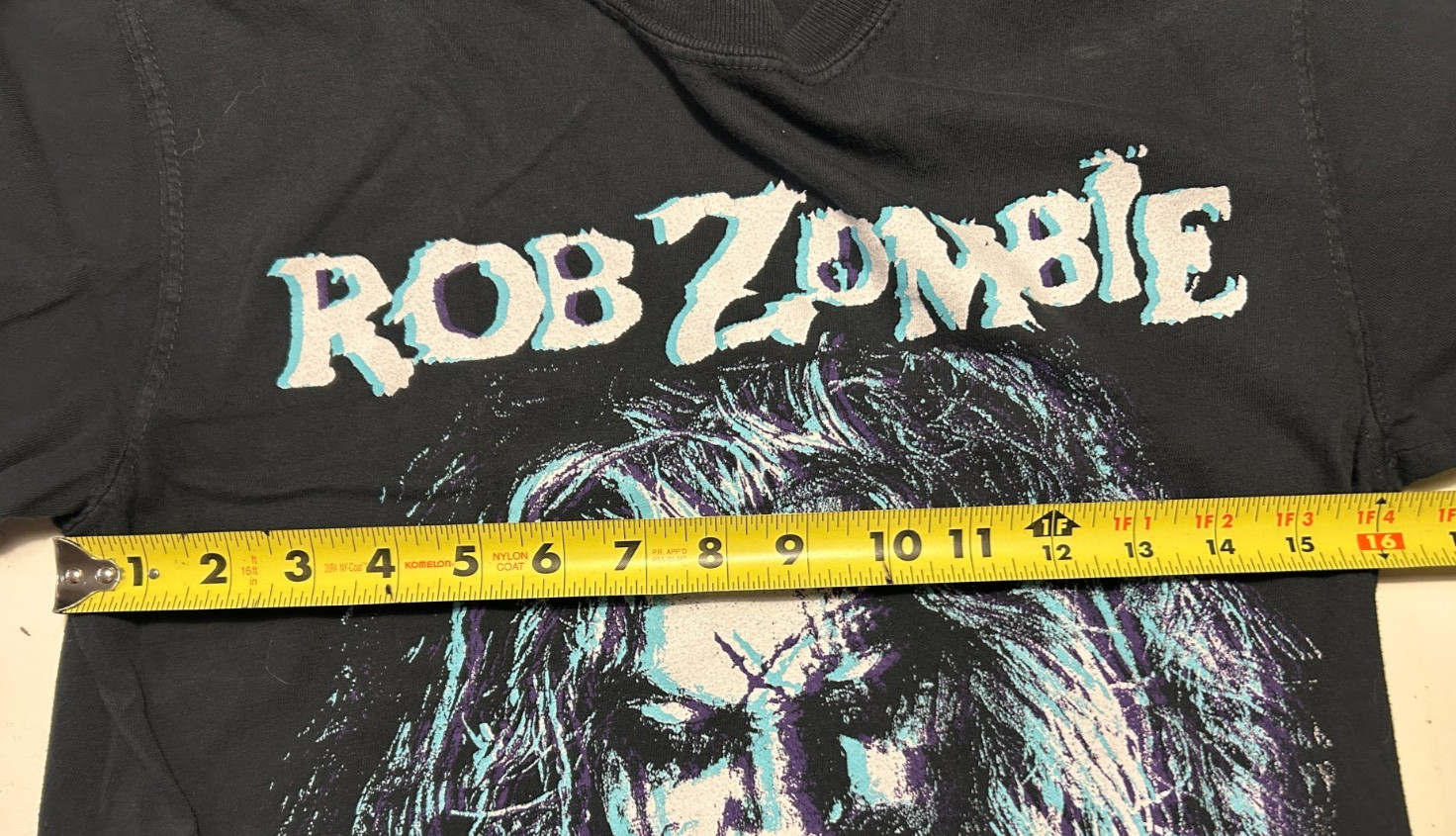 Comfort Colors ROB ZOMBIE PUNK ROCK BAND Black T Shirt Size S