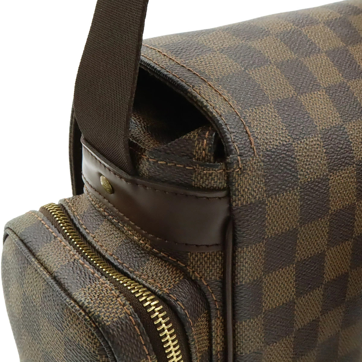 Louis Vuitton Damier N51126 Shoulder Bag Check Canvas Brown Unisex #BLB2131