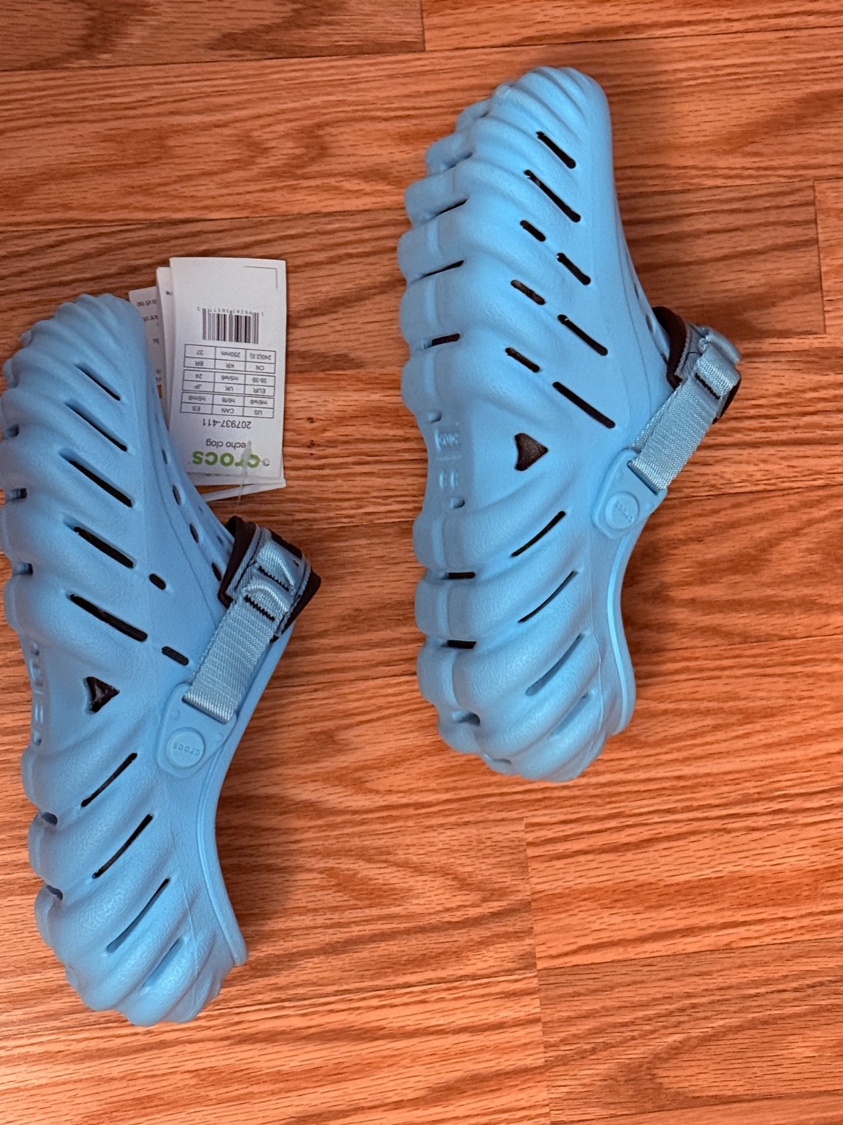 Crocs Echo Arctic Blue Adults Classic Clog W8 M 6 W9 M7 NWT
