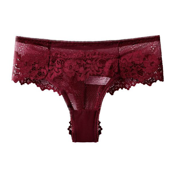 Pack Of 5 Sexy Womens Panties Thongs Sheer Lace Thongs String Bikinis Intimates