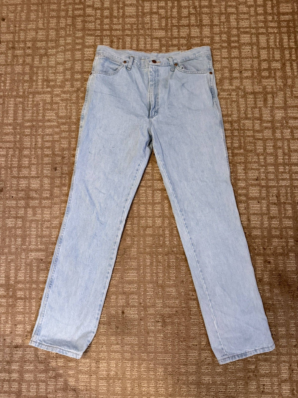 Wrangler 936GBH Men’s 36×34 Cowboy Cut Slim Fit Jeans *Color- Bleach*