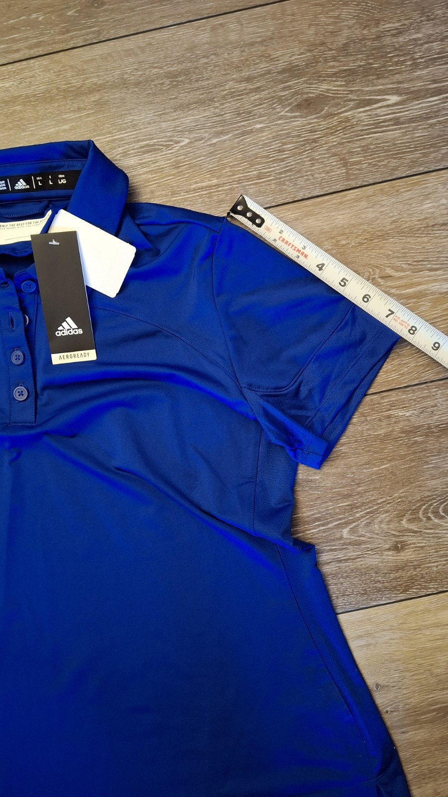 ADIDAS Womens Under The Lights Coaches Polo Shirt (fq1785) BLUE, LARGE