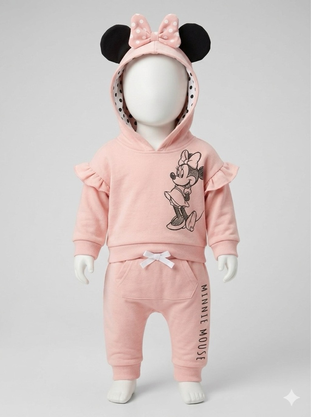 Disney Minnie Mouse Cosplay Fleece Pullover & Jogger Set – Pink – Size 12M