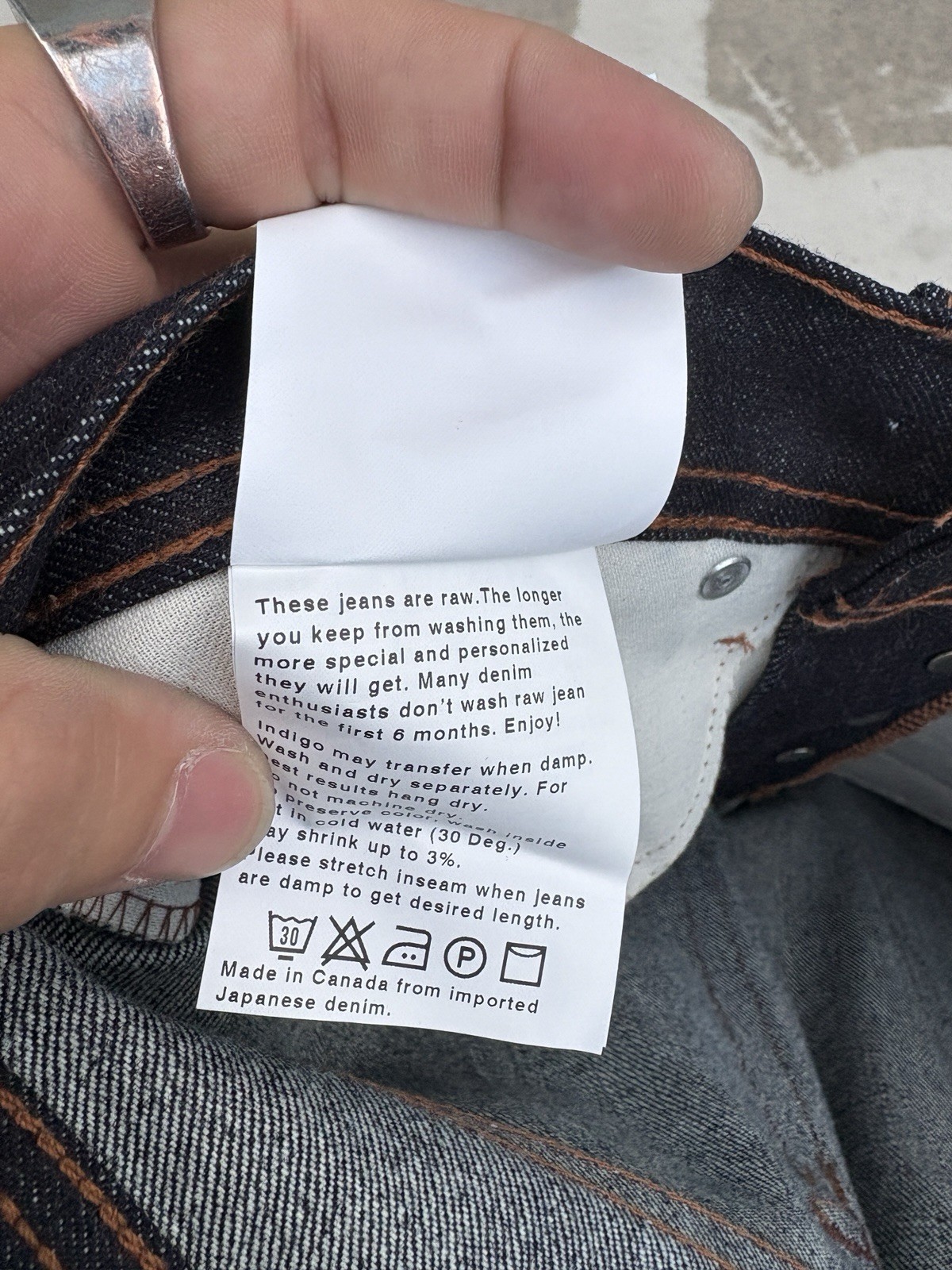 Naked & Famous Rare & Raw Deep Indigo Selvedge Weird Guy 32×34 New With Tags
