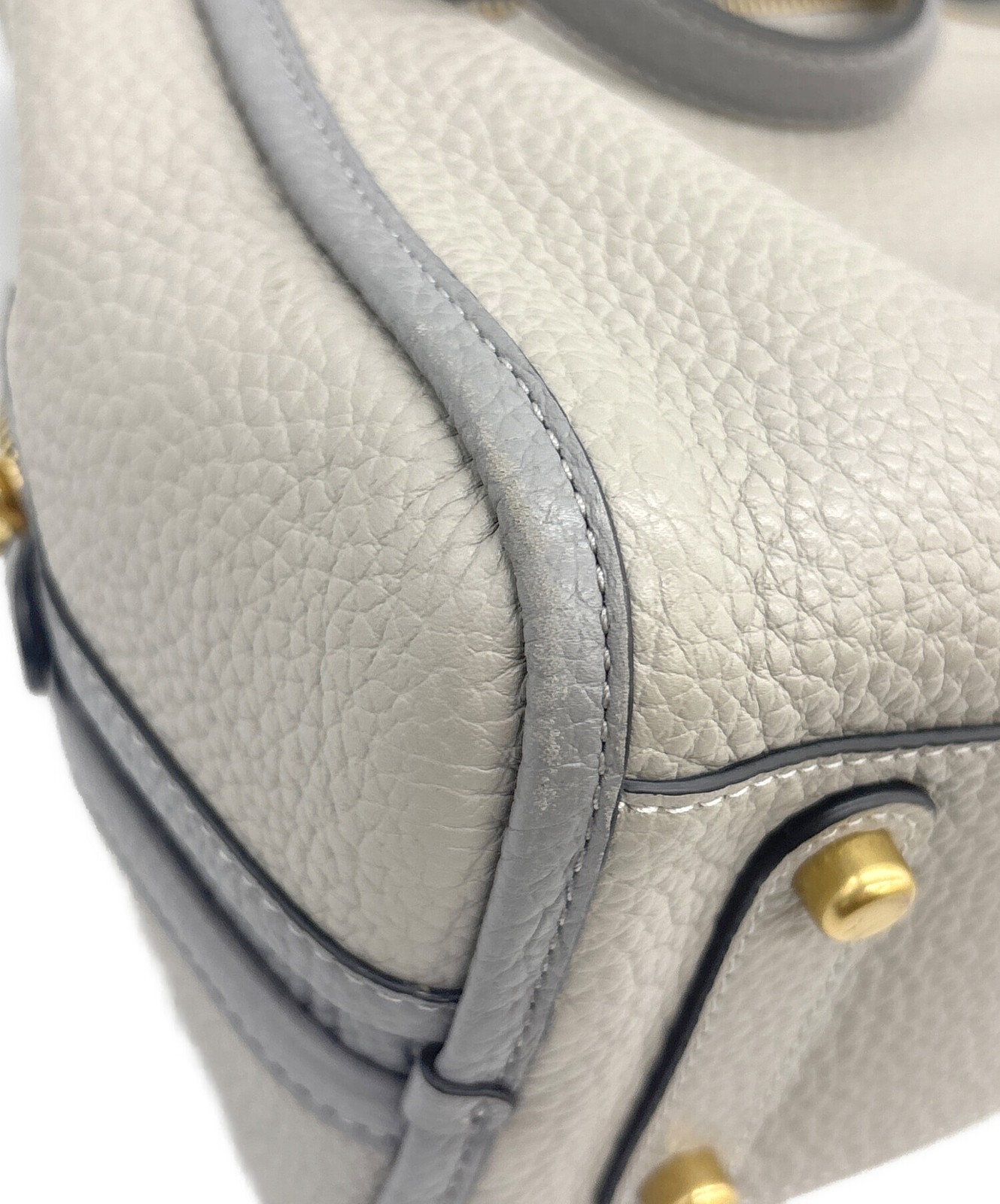 COACH LORI Handbag C6627 Tote bag SHOULDER BAG Leather Grey Women’s Auth