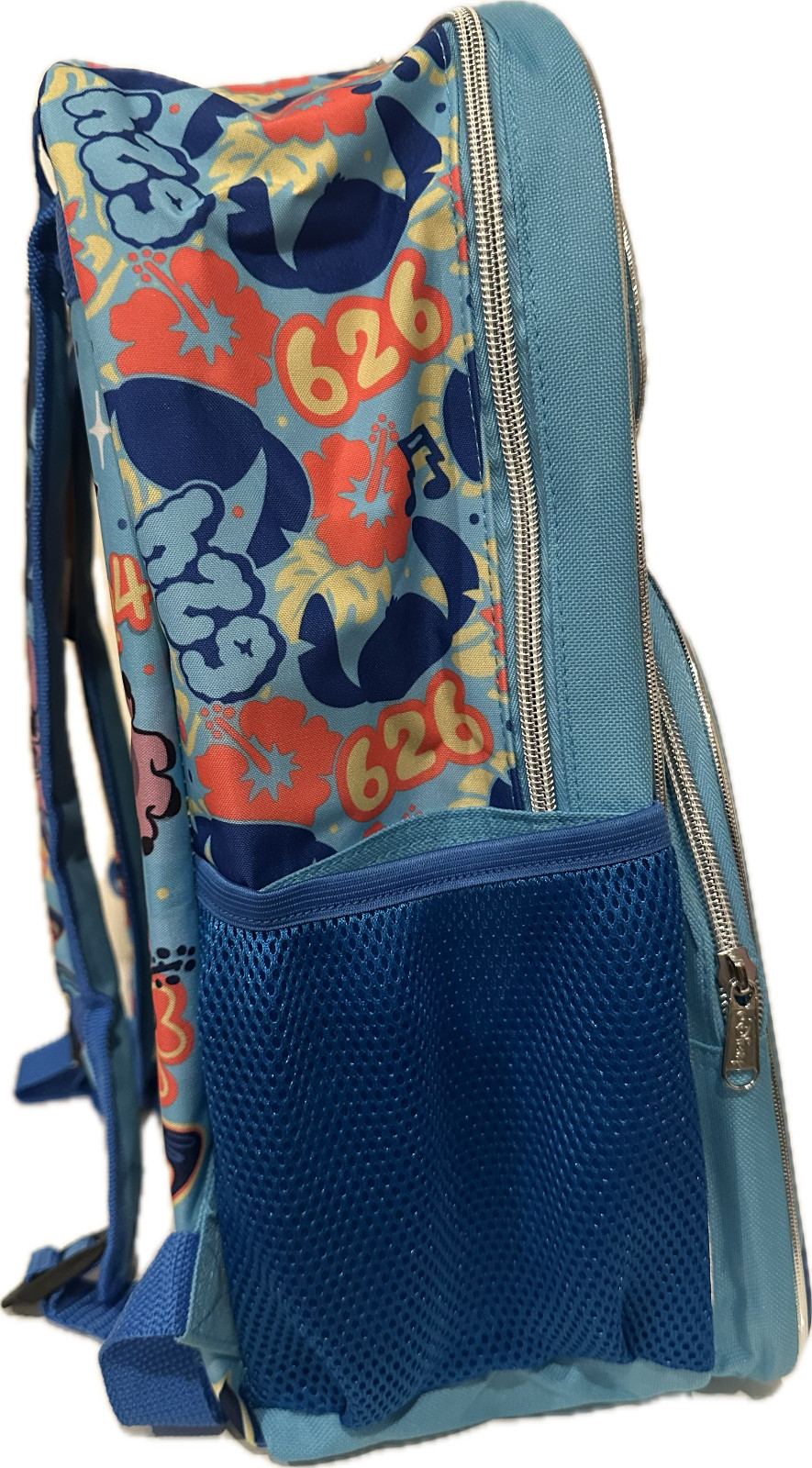 Large Backpack – Disney – Lilo & Stitch Hawaii Blue 3D Pop-up 16″ School Bag NEW