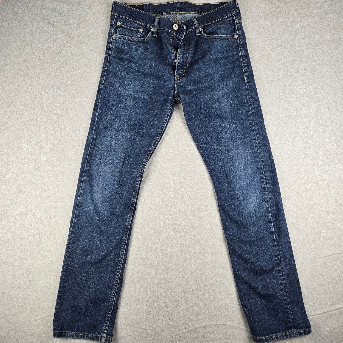 Levis 513 Slim Straight Jeans Mens 31×32 W31 L32 Blue Denim Pants Mid Rise
