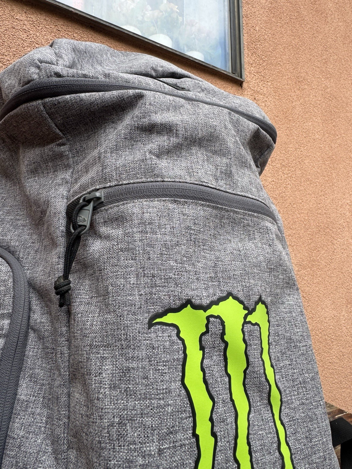 New Era Monster Energy Solid Backpack Gray/Green/Black hat backpack